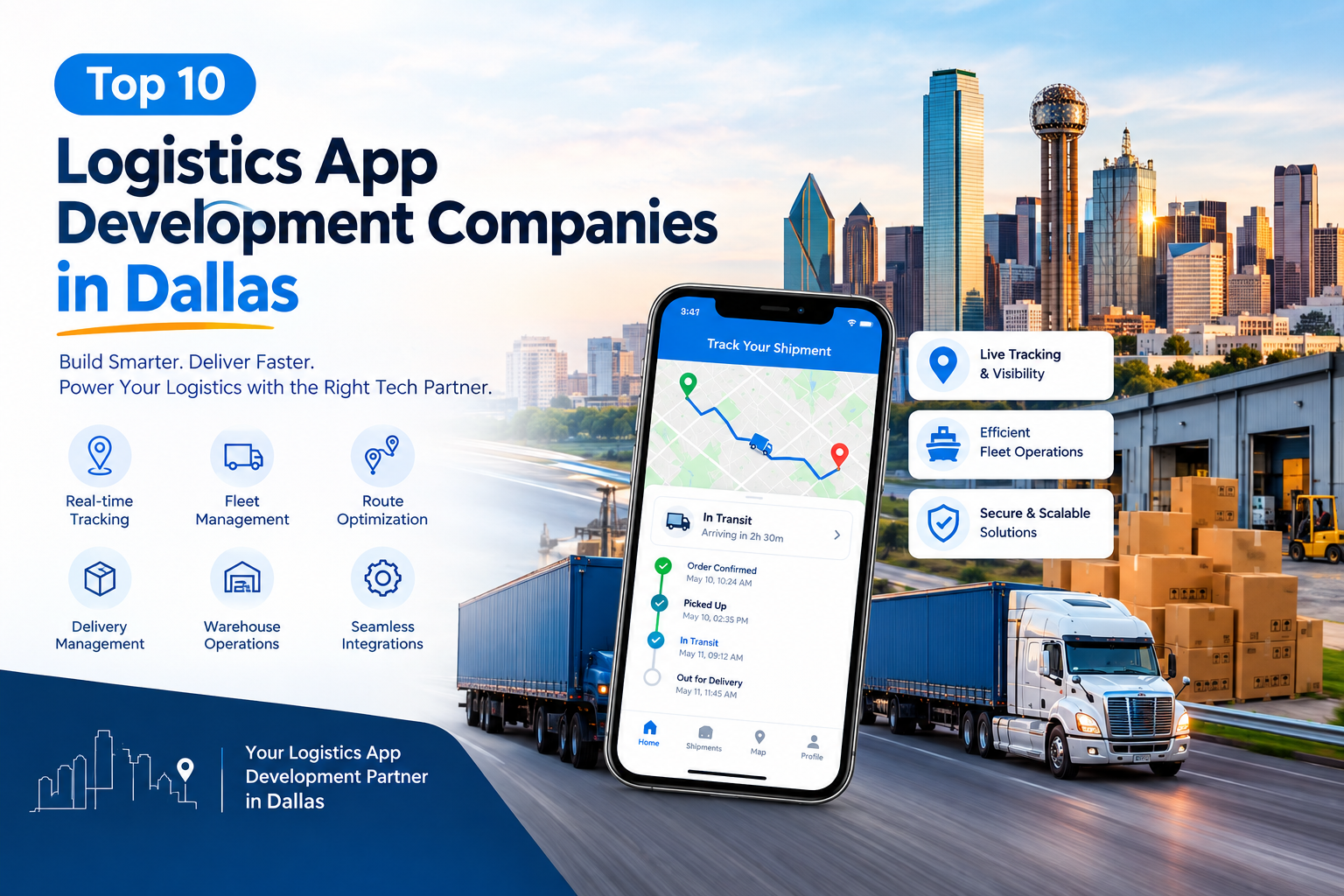 Top 10 Logistics App Development Companies in Dallas
